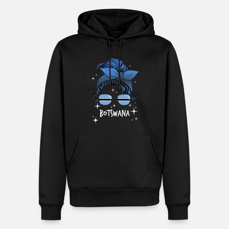 Botswana - Sweat à capuche Premium bio Homme - noir