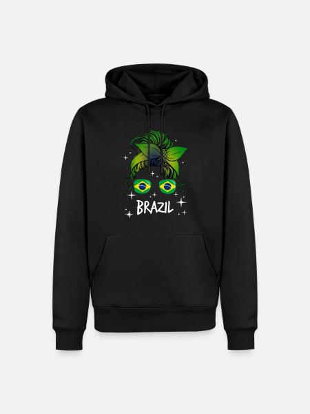 Brazil - Men’s Premium Organic Hoodie - black