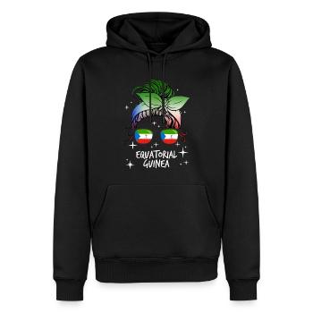 Equatorial Guinea - Men’s Premium Organic Hoodie - black - Front - Nico (187cm)