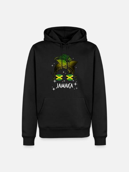 Jamaika - Männer Premium Bio Hoodie - Schwarz