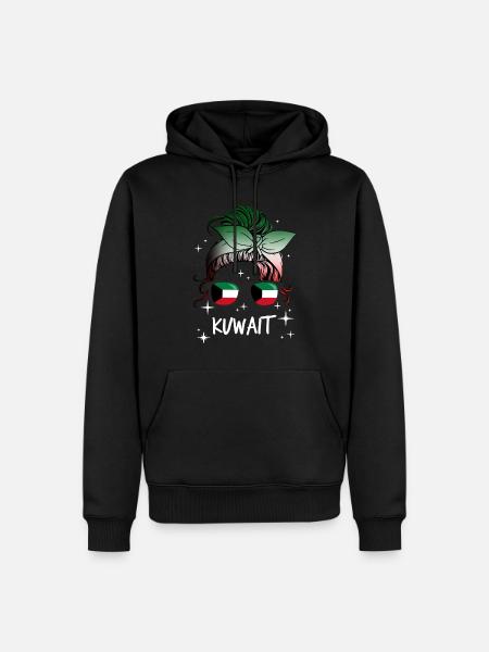 Koweït - Sweat à capuche Premium bio Homme - noir