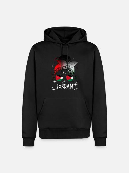 Jordanie - Sweat à capuche Premium bio Homme - noir