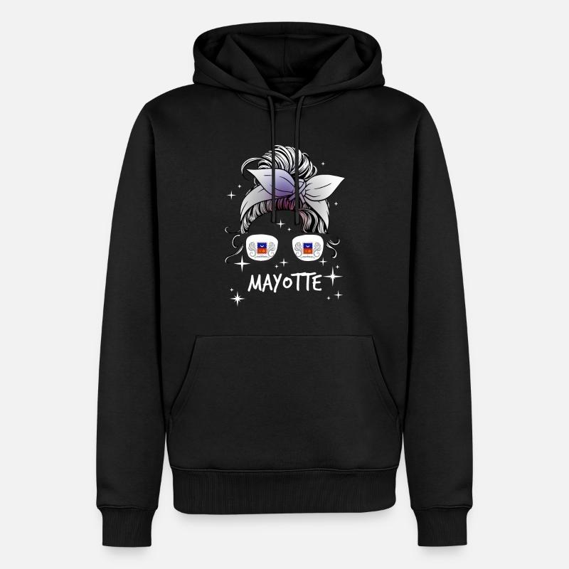 Mayotte - Männer Premium Bio Hoodie - Schwarz