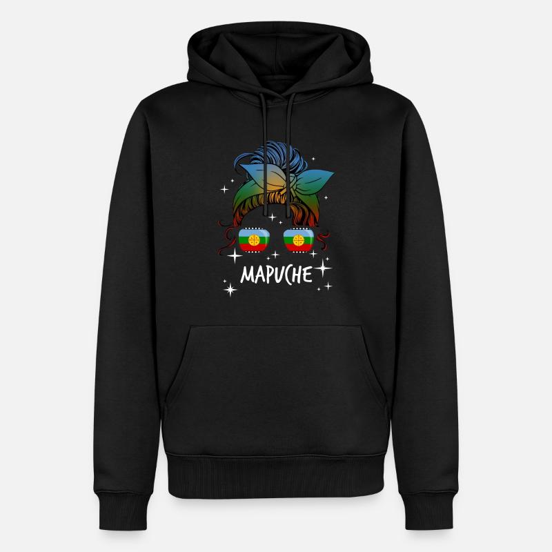 Mapuche - Sweat à capuche Premium bio Homme - noir