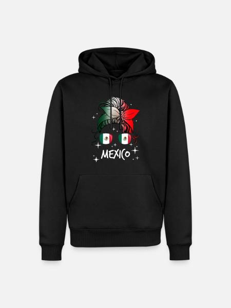 Mexique - Sweat à capuche Premium bio Homme - noir