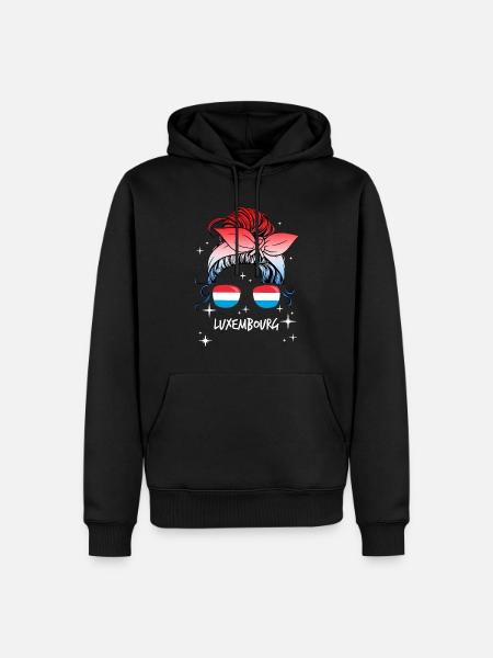 Luxembourg - Men’s Premium Organic Hoodie - black