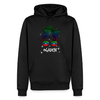 Ogaden - Sweat à capuche Premium bio Homme - noir - Devant - Nico (187cm)
