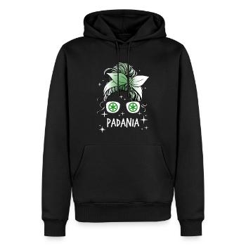 Padanien - Männer Premium Bio Hoodie - Schwarz - Vorne - Nico (187cm)
