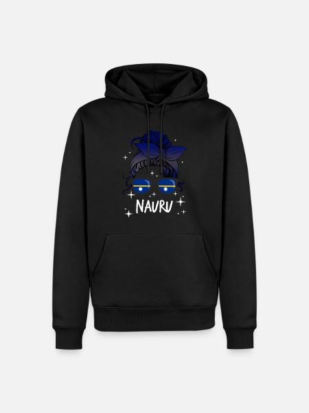 Nauru - Männer Premium Bio Hoodie - Schwarz