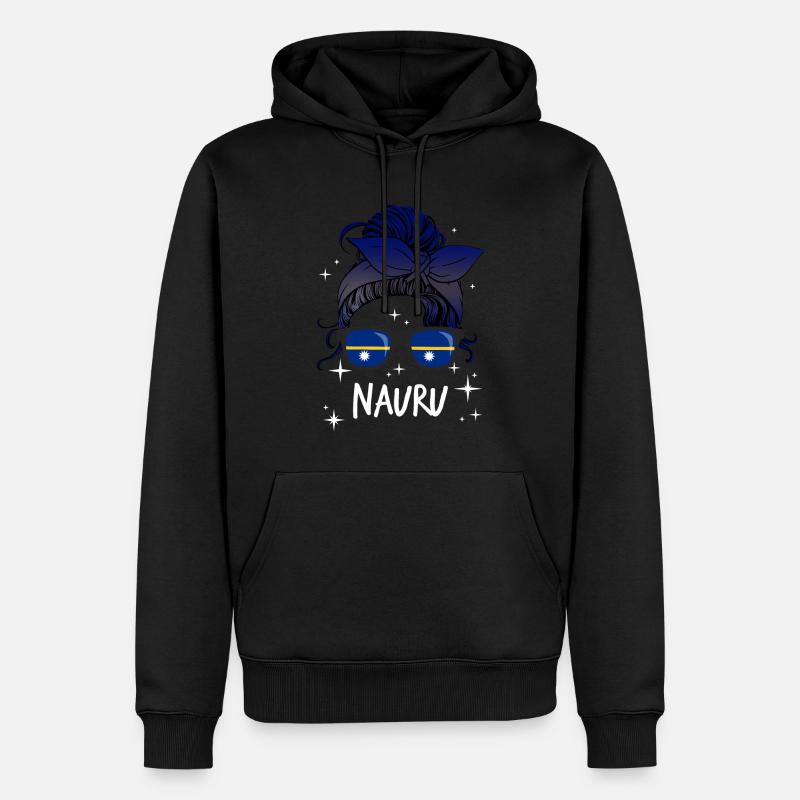 Nauru - Sweat à capuche Premium bio Homme - noir