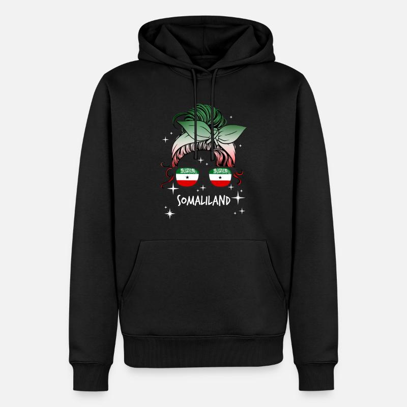 Somaliland - Männer Premium Bio Hoodie - Schwarz