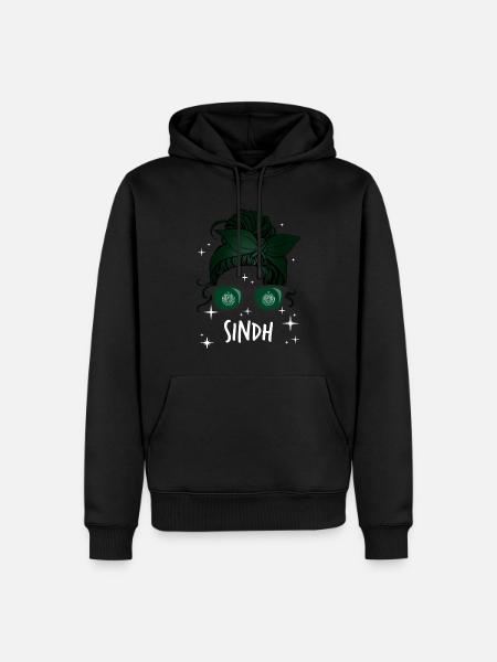 Sindh - Sweat à capuche Premium bio Homme - noir