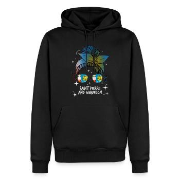 St. Pierre und Miquelon - Männer Premium Bio Hoodie - Schwarz - Vorne - Nico (187cm)