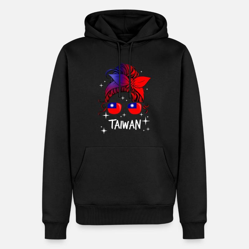 Taïwan - Sweat à capuche Premium bio Homme - noir