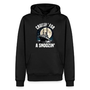 Cruising For A Snoozing Cruise Ship Vacation - Männer Premium Bio Hoodie - Schwarz - Vorne - Nico (187cm)