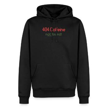 404 Kassette, es wird nicht gefunden - Männer Premium Bio Hoodie - Schwarz - Vorne - Nico (187cm)