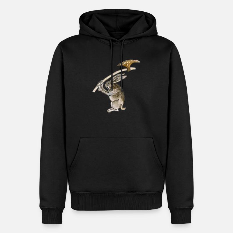 Killer Rabbit - Männer Premium Bio Hoodie - Schwarz