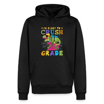 Ich bin bereit, Regenbogenmädchen Jungen der 1. Klasse zu zerquetschen - Männer Premium Bio Hoodie - Schwarz - Vorne - Nico (187cm)