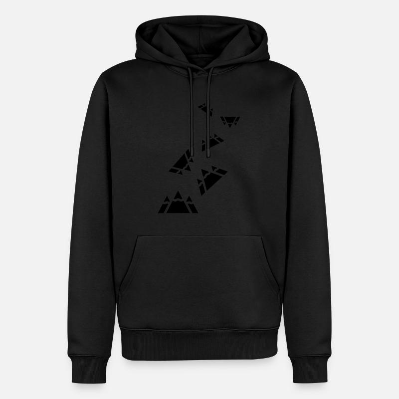 Berge - Männer Premium Bio Hoodie - Schwarz