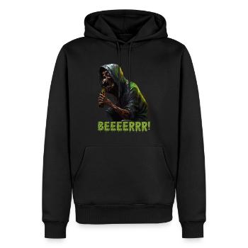 Zombie Halloween Monster Horror Bier Saufen JGA - Sweat à capuche Premium bio Homme - noir - Devant - Nico (187cm)