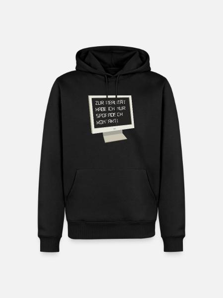 Reality - Men’s Premium Organic Hoodie - black