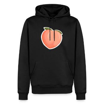 Pêche/pêche - Sweat à capuche Premium bio Homme - noir - Devant - Nico (187cm)