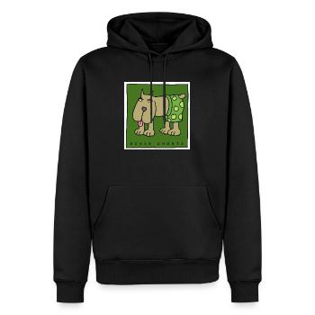 Boxershorts - Männer Premium Bio Hoodie - Schwarz - Vorne - Nico (187cm)