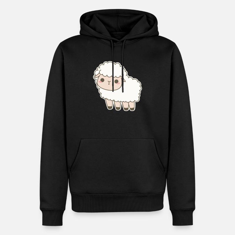 Moutons - Sweat à capuche Premium bio Homme - noir