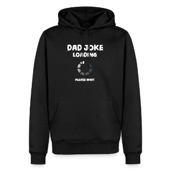 Papa Witze - Männer Premium Bio Hoodie - Schwarz - Vorne - Nico (187cm)