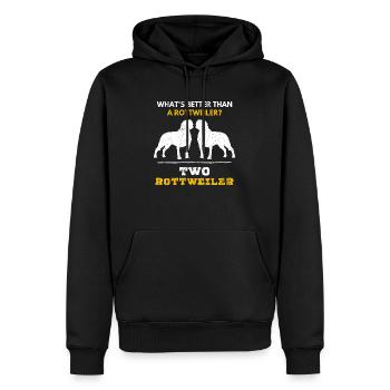Rottweiler Rasse Hundeliebhaber Hundehalter - Männer Premium Bio Hoodie - Schwarz - Vorne - Nico (187cm)