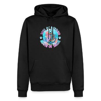 Ocean Sublimation - Men’s Premium Organic Hoodie - black - Front - Nico (187cm)