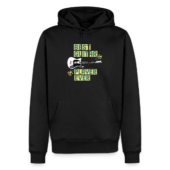 Meilleur guitariste de tous les temps - Sweat à capuche Premium bio Homme - noir - Devant - Nico (187cm)