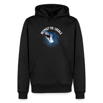 Respect The Locals Scientist Marine Biology - Männer Premium Bio Hoodie - Schwarz - Vorne - Nico (187cm)