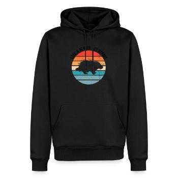 Stachelschweine Designs für Tierliebhaber Nagetier - Männer Premium Bio Hoodie - Schwarz - Vorne - Nico (187cm)