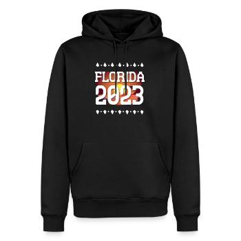 Florida 2023 - Men’s Premium Organic Hoodie - black - Front - Nico (187cm)