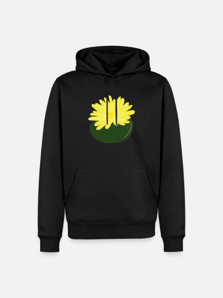 Fleur de Lithops1 - Sweat à capuche Premium bio Homme - noir