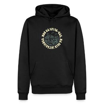 Mon camping-car, ma paix intérieure - Sweat à capuche Premium bio Homme - noir - Devant - Nico (187cm)
