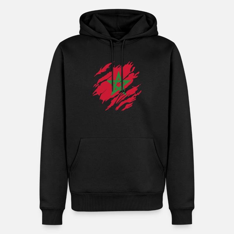 Morocco Marokko - Männer Premium Bio Hoodie - Schwarz