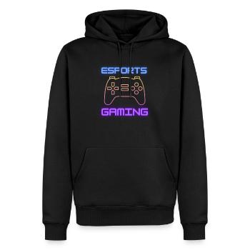 Esports Gamer - Männer Premium Bio Hoodie - Schwarz - Vorne - Nico (187cm)