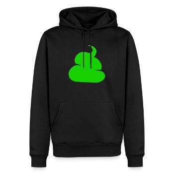 grüne scheiße Mist Kackhaufen - Männer Premium Bio Hoodie - Schwarz - Vorne - Nico (187cm)