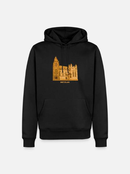 Wetzlar Dom Hessen - Männer Premium Bio Hoodie - Schwarz