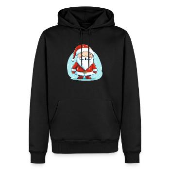 Weihnachtsmann - Männer Premium Bio Hoodie - Schwarz - Vorne - Nico (187cm)