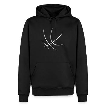 Basketball - Männer Premium Bio Hoodie - Schwarz - Vorne - Nico (187cm)