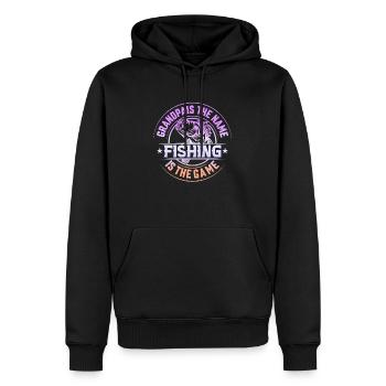 fisch, fisch, angeln, see, meer, angeln, fauna, exotisch - Männer Premium Bio Hoodie - Schwarz - Vorne - Nico (187cm)