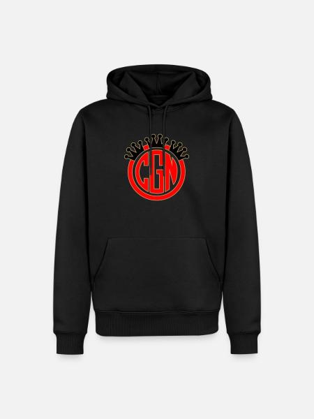 CGN Logo 6 - Men’s Premium Organic Hoodie - black