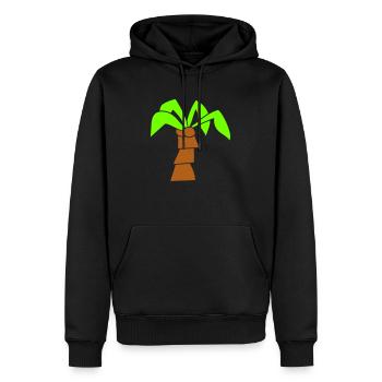 Palme Insel Baum Strand Urlaub Kokosnuss Meer Cool - Sweat à capuche Premium bio Homme - noir - Devant - Nico (187cm)