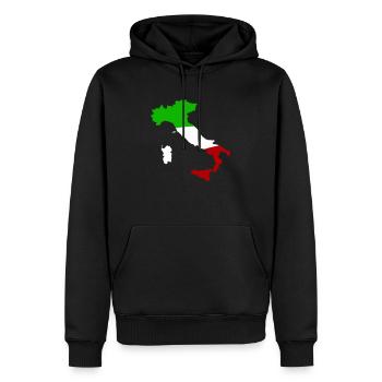 italien land - Männer Premium Bio Hoodie - Schwarz - Vorne - Nico (187cm)