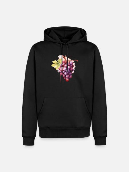 Grapes - Men’s Premium Organic Hoodie - black