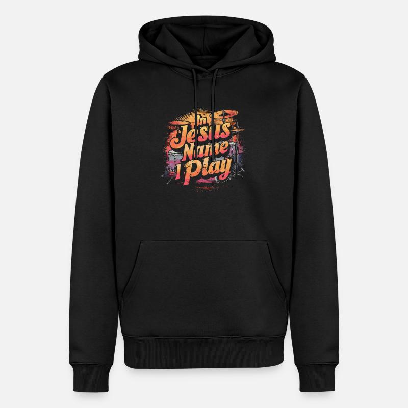 Dynamik im Lobpreis - Männer Premium Bio Hoodie - Schwarz