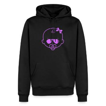 Lunettes de soleil pour bébé fille - Sweat à capuche Premium bio Homme - noir - Devant - Nico (187cm)